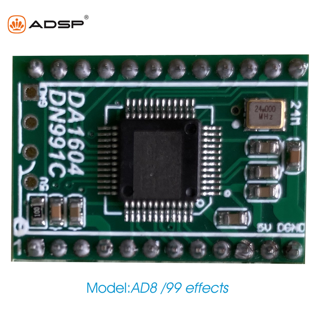 DSP Digital Stereo Karaoke Reverberation Board with 0-99 Effects 5V Mixer Module 0-99 Effects for Speaker