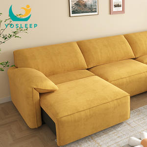Sofá cama de tela multifuncional inteligente de estilo italiano, sofá eléctrico reclinable de 2 y 3 plazas para habitación de <span class=keywords><strong>alquiler</strong></span> de apartamento - Product Image 5