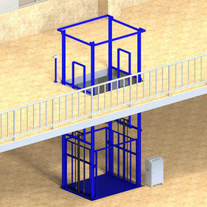 Elevador de Carga Hidráulico HGTP.<span class=keywords><strong>LT</strong></span> Modelo <span class=keywords><strong>GL</strong></span> de 2000 kg con Control de Botón y Mesa de 1800x2000 mm para Uso Multiindustrial - Product Image 2