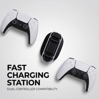 Station de charge pour manettes doubles OEM avec logo personnalisé, charge rapide USB, station de charge pour manettes de jeu pour PS5