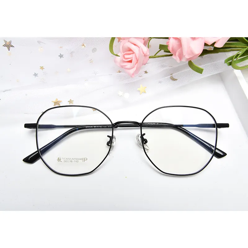 टाइटेनियम चश्मा फ्रेम Rimless लचीला ऑप्टिकल फ्रेम पर्चे तमाशा Frameless चश्मा आँखों का चश्मा Frameless चश्मा
