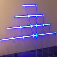 Cascade murale d'eau artificielle en acrylique Fenlin pour piscine intérieure, cascade d'eau, descente d'eau