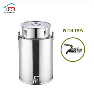 Customize Portable <strong>Polish</strong> Thicken Stainless Steel Dairy Milk Bucket Oil Barrel with sealed Lid for <strong>Honey</strong> tank - Product Image 3