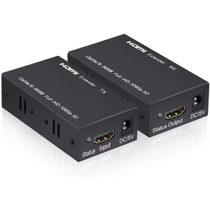 Extensor 4K <span class=keywords><strong>HDMI</strong></span> IP Rj45 Convertidor <span class=keywords><strong>Cat</strong></span> 5E/6 Repetidor Red Tx-Rx Modulador Pantalla múltiple Ethernet Estilo 3D 1080p Video Audio - Product Image 1