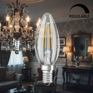 Lampada a Candela in Cristallo LED Dimmerabile E14 4.8W 4000K (Osram 434943) - Product Image 3
