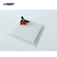 Verre trempé laqué blanc personnalisable pour la décoration murale de bureau et de salon pour l'application de cuisine et de salle de bain