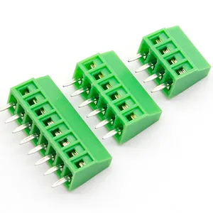 Bloques de Terminal de tornillo Universal PCB de 2,54 MM, Conector de 2/3/4/5/6/7/8/9/10-12 pines/polos, Pin recto KF120