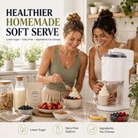 Nouvelle machine à glace molle avec bol congélateur amovible 1,0 Qt, sorbetière automatique pour glaces maison et yaourts glacés