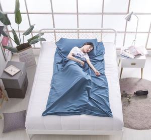 Sacco <span class=keywords><strong>a</strong></span> <span class=keywords><strong>Pelo</strong></span> Tipo Busta in Poliestere 3 Stagioni Traspirante Ecologico Leggero per Campeggio Viaggi Casa Lenzuolo Unisex - Product Image 2