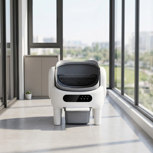 Self-Cleaning Open-<b>Top</b> Designed Litter Box 74L Capacity Easy cleaning ABS+PP Material WiFi App Control <b>Cat</b> Litter Box Wholesale - Product Image 1