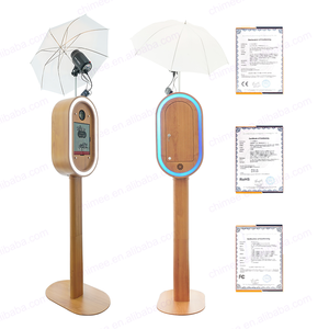Máquina de <span class=keywords><strong>fotomatón</strong></span> Vintage de madera pintada DSLR iPad cabina Selfie <span class=keywords><strong>espejo</strong></span> Photobooth Shell Salsa <span class=keywords><strong>fotomatón</strong></span> soporte de impresora - Product Image 5