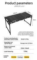 Nouvelle table tactique IGT-XY 2026, grande taille, table pliante de camping en plein air, multifonctionnelle, modulaire, table hydraulique