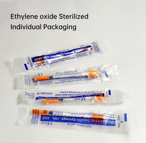 Jeringa de Insulina Desechable Médica de Alta Calidad de 1 ml, 0.5 ml, 0.3 ml, Venta Directa de Fábrica, Jeringa Veterinaria - Product Image 3