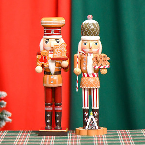 Gingerbread người đàn ông đầu bếp <span class=keywords><strong>nutcracker</strong></span> 38cm rắn gỗ Giáng sinh trang trí con rối Quà Tặng thủ công đồ trang trí - Product Image 1