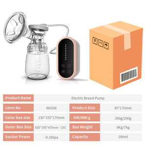Dearevery 180ML BPA-freie elektrische Milchpumpe, einfache, kleine Milchpumpe für Mutter und Baby - Product Image 4