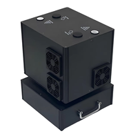 SAFIR Nouvelle Machine à Feux d'Artifice Rotative à Double Trou 1300W, Contrôle à Distance/DMX512 pour Scène et Mariages