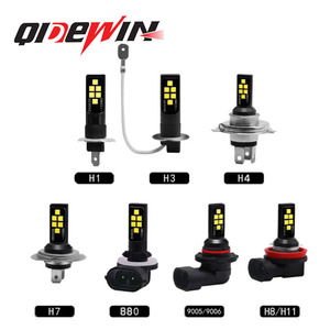 QIDEWIN LED Fog Lights H3 30SMD High Brightness Car Front Light 6000LM 12-24V - Product Image 3