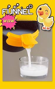 Soupe à l'huile multifonctionnelle de canard mignon jaune adaptée au panier de passoires et de passoires pliables en Silicone - Product Image 3