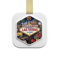 Nouveau design petit motif carré sangle pendentif ornement transporter Las Vegas aromathérapie Souvenirs cadeaux