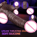 New Product Idea Double-tongue Licking Simulated Electric Vibrating Dildo Female Masturbator