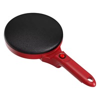 Crêpière Électrique, Machine à Pizza pour le Petit-Déjeuner, Plaque de Cuisson Antiadhésive pour Pancakes et Gâteaux, Outil de Cuisson pour Rouleaux de Printemps Chinois
