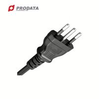 Câble d'alimentation avec prise italienne H05VV-F 0,75~1,00m2/3G /CE pour faisceau de câblage 125V-250V