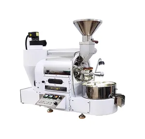 Household electrical coffee bean roaster customized home coffee maker roasting machine 1kg 2kg LPG gas coffee roaster machine