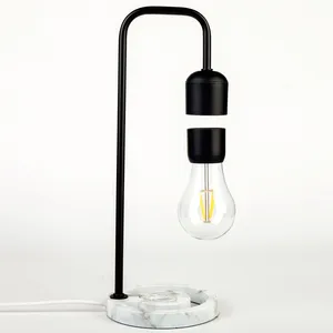 Lámpara de escritorio flotante para teléfono móvil, bombilla led de levitación magnética con carga inalámbrica, regalo creativo con descuento