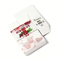Cajas Plegables de Papel Kraft Reciclado para Empaque de Té, Laminado Mate, Regalos de Sushi, Logotipo Personalizado, Papas Fritas, Comida para Bebés
