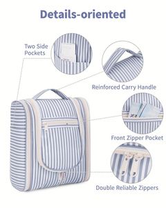 Extra <b>Large</b> Makeup Dopp Kit Waterproof <b>Cosmetic</b> <b>Bags</b> Travel Hanging Toiletry <b>Bag</b> for Women - Product Image 3