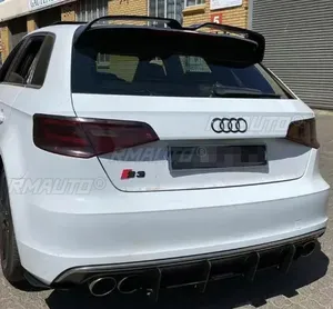ชุดตัวถังสปอยเลอร์ติดหลังคาด้านหลังรถปีกสปอยเลอร์หลังรถสำหรับรถ Audi A3 S3 hatchback 2014-2020 oettinger - Product Image 5