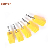 Fresa de tungsteno CENTER HRC45/55/65 personalizada CNC 1F/2F/3F/4F Fresa de extremo de carburo sólido no estándar