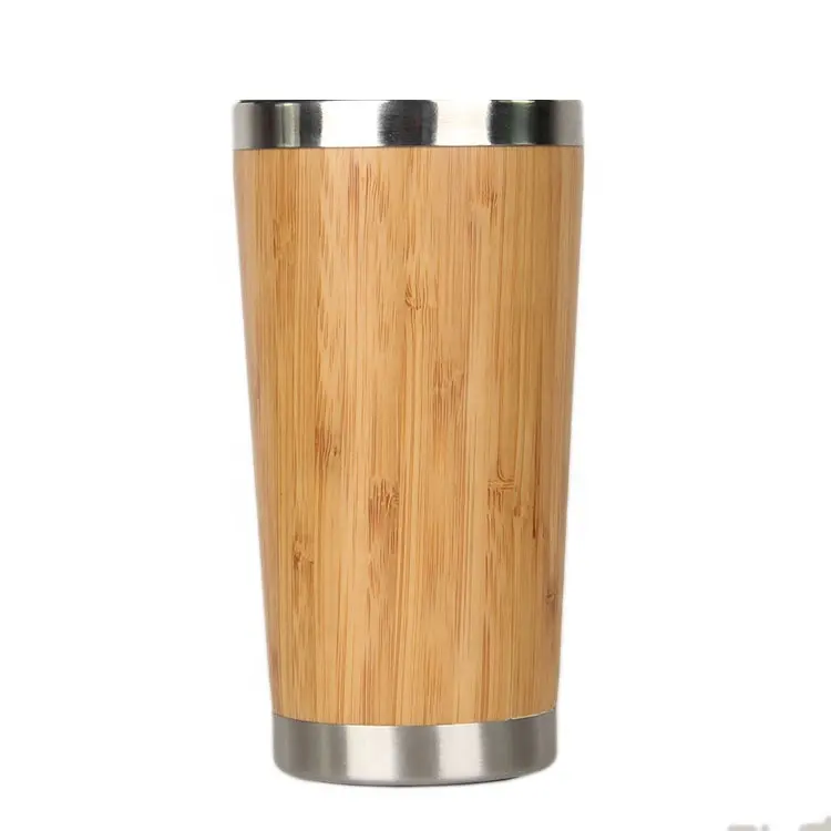 Garrafa de bambu eco-amigável, boca larga personalizada do logotipo