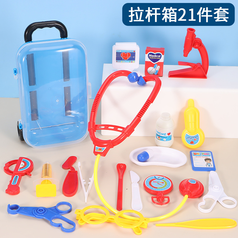 Doctor Toy 21-Piece Set [Luggage Style] Blue