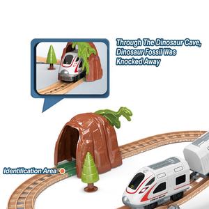 <span class=keywords><strong>Train</strong></span> électrique à induction à assembler soi-même, nouveau modèle 2022, avec rails, scène de ferroviaire, jouets de construction, ensemble de locomotives avec éclairage et son - Product Image 3