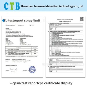 CPC chứng nhận Amazon báo cáo CPC ASTM-F963 thử nghiệm cho Tổng số chì Phthalate tiêu chuẩn của Amazon những người khác chứng nhận - Product Image 2