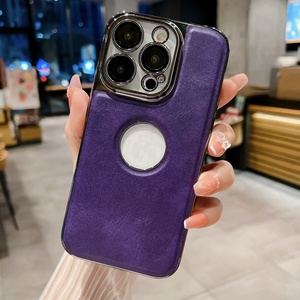 เคสโทรศัพท์หนังสำหรับธุรกิจสำหรับ iPhone 16 15 14 13 12 11 Plus MAX ฝาครอบป้องกันการลื่นทนทาน - Product Image 2