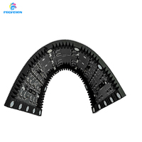 Modulo Display LED Ultra Sottile 320x160mm P1.86 Anti-Riflesso, Pannello Video LED Curvo Personalizzabile con Magneti