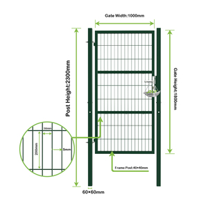 <span class=keywords><strong>Portail</strong></span> en treillis métallique PVC 1*1,8m, vente directe d'usine, antirouille, <span class=keywords><strong>portail</strong></span> de jardin en treillis métallique - Product Image 2