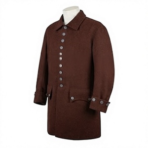 Abrigo de Frac Marrón del Siglo XVIII, 100% Lana, para Recreación Histórica Colonial Revolucionaria o para Hombre - Product Image 5