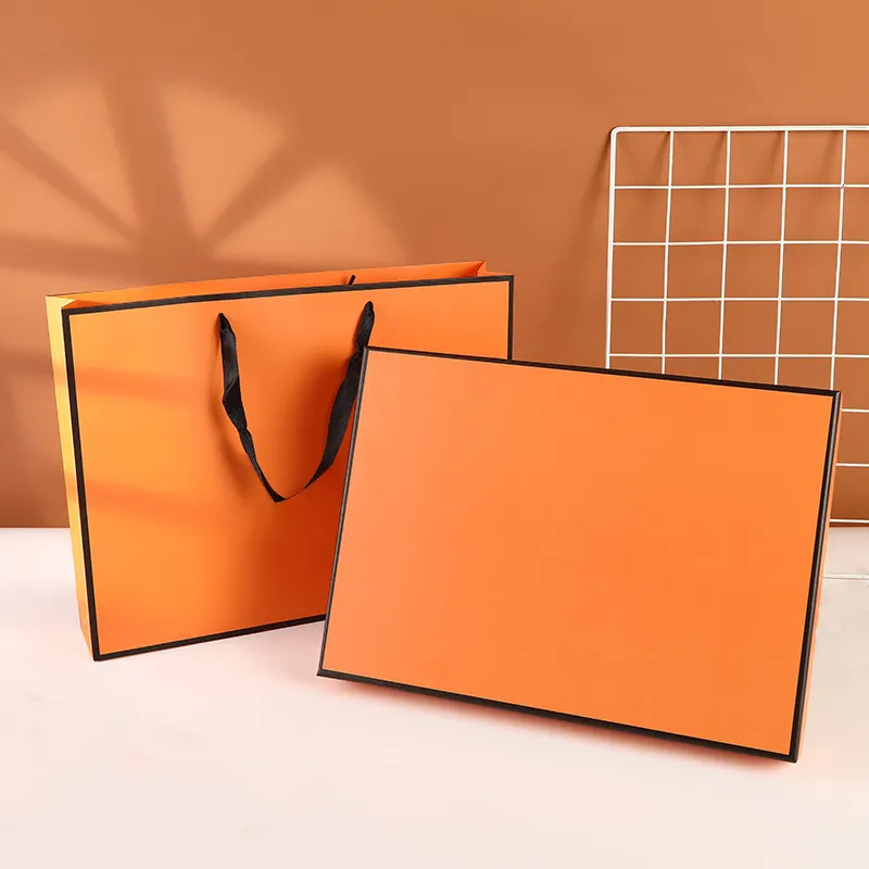 Новинка, оранжевая Подарочная коробка, парфюмерная косметика, бумажник, подарочная упаковка, Подарочная сумка для свадебного дня рождения