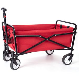 Large Capacity Custom Camping Shopping <b>Foldable</b> Four-Wheel Steel & MDF <b>Trolley</b> Cart with OEM Support Eco-Friendly & Waterproof - Product Image 4