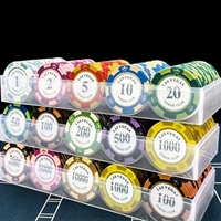 Jetons de poker en argile personnalisés pour salle de jeux d'échecs, jetons en fer, pièces de monnaie, points de Texas Hold'em, jetons spéciaux, argent, jetons de jeu de mahjong, jetons de poker