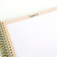 2026 2027 impression personnalisée annuel mensuel quotidien carnet de notes à spirale unique planificateur d'objectif avec boîte en papier et diviseur