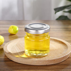 Bocal en verre transparent de 50ml 75ml avec couvercle avec logo personnalisé pour Nid d'oiseau <span class=keywords><strong>Crea</strong></span> - Product Image 2