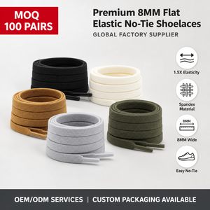 <span class=keywords><strong>Lacets</strong></span> élastiques plats en spandex de 8 mm en gros, <span class=keywords><strong>lacets</strong></span> élastiques personnalisés sans nœuds, <span class=keywords><strong>lacets</strong></span> de remplacement <span class=keywords><strong>pour</strong></span> <span class=keywords><strong>baskets</strong></span> et chaussures montantes - Product Image 1