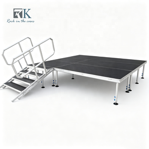 Heavy Duty <b>Stage</b> Adjustable Portable <b>Stage</b> for Events Concert Wedding - Product Image 1