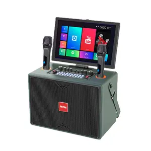 Metrn 2022 New 300W Karaoke Player Home Party machine Karaoke Player Karaoke System with 14.1 inch Touch Screen