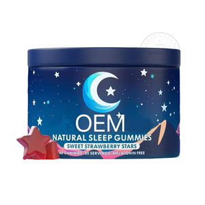 Gummies <span class=keywords><strong>de</strong></span> sommeil pour adultes au goût naturel <span class=keywords><strong>de</strong></span> fraise, sans mélatonine, complément à base <span class=keywords><strong>de</strong></span> plantes pour favoriser le sommeil et améliorer la mémoire - Product Image 1