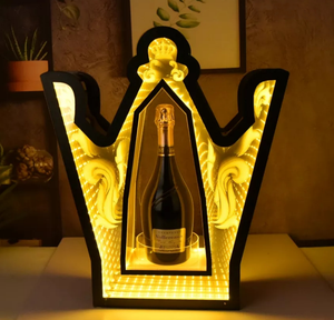 OEM Bar LED Flaschen moderatoren Golden Display VIP Single Champagner Flaschen halter Flaschen halter für Vlub Nächte Display Racks